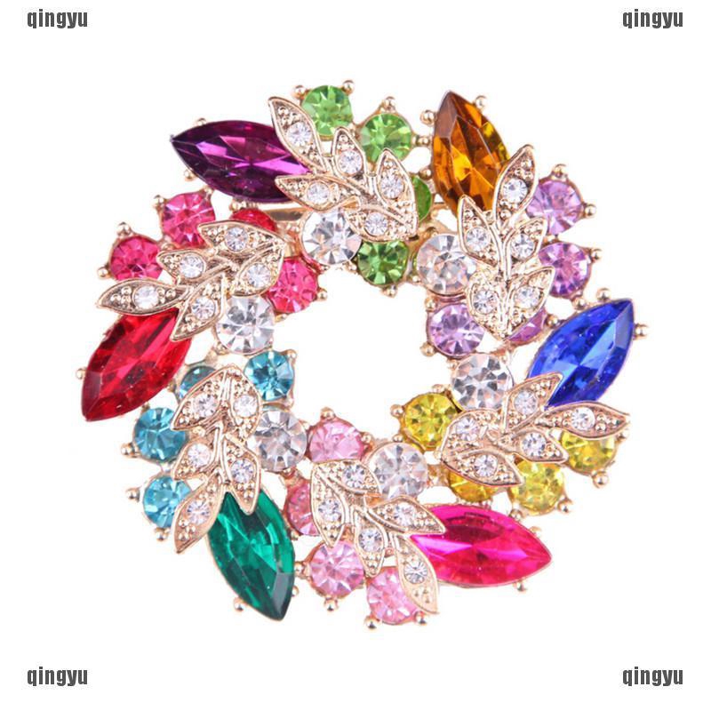 Trâm Cài Áo Mạ Vàng Đính Đá Lấp Lánh