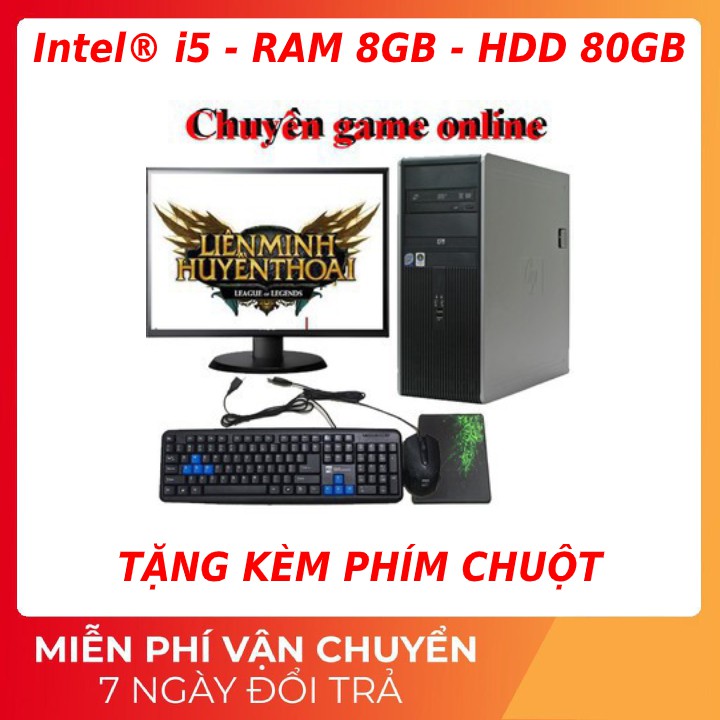 (Chuyên game LOL) Bộ tính chơi game online, tặng kèm chuột mới và lót chuột.