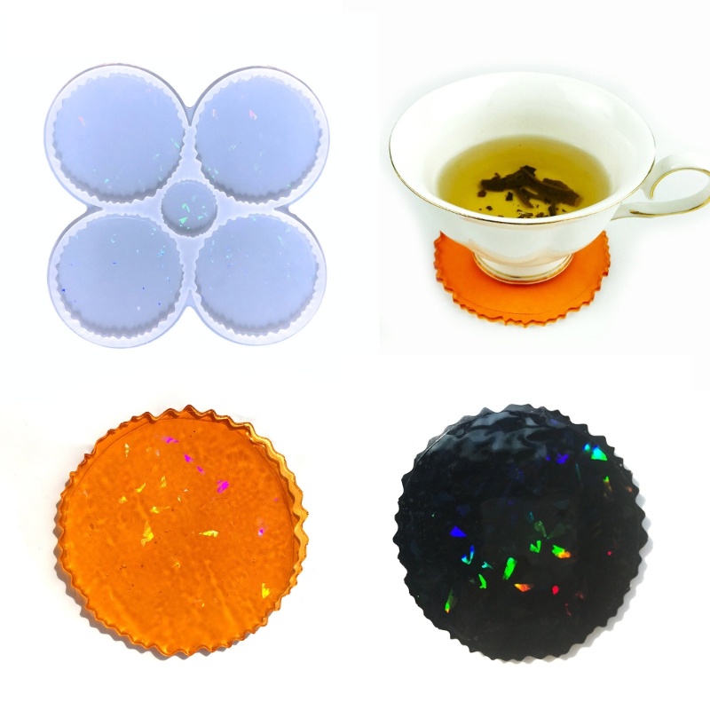 Sa Khuôn Silicone Làm Đế Lót Ly Bằng Resin Epoxy DIY