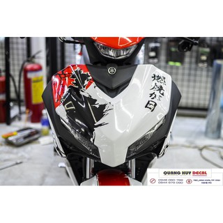 Tem trùm exciter 155 FREESHIP samurai trắng đỏ