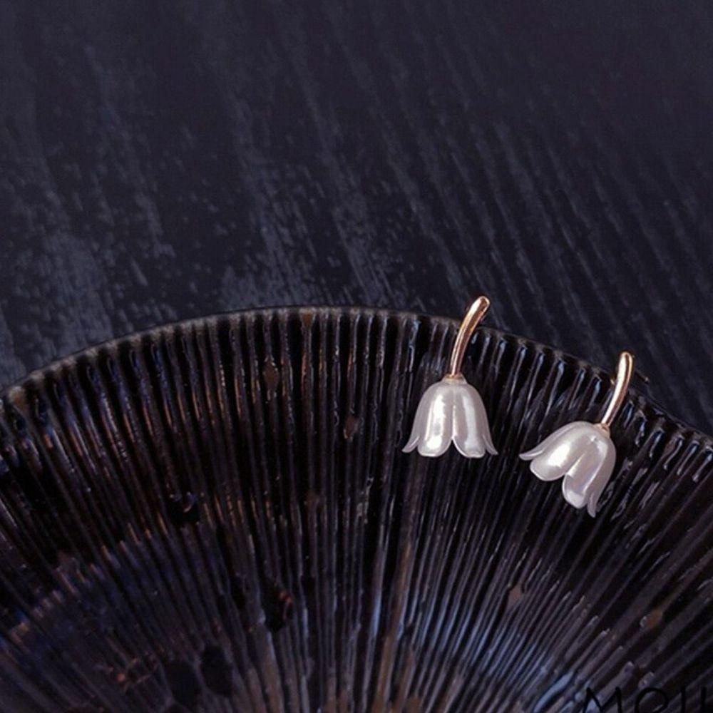 Vanes1 Bông Tai Hoa Tulip Lãng Mạn Cho Nữ|Khuyên Tai Kim Phong Cách Pháp Cho Nữ