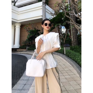VELLE DESIGN áo sơ mi lụa tơ organza Ellis
