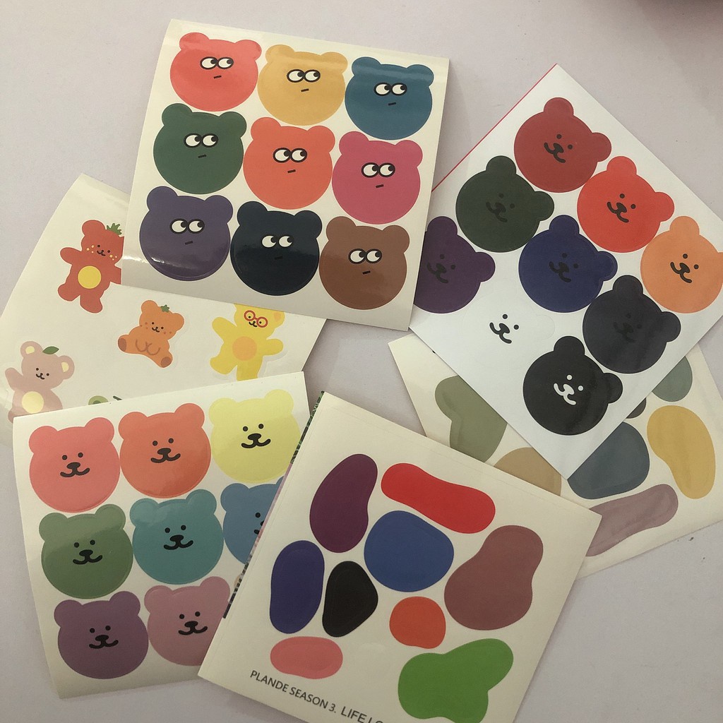 GaLiCiCi Trang trí máy tính DIY Sticker / Hình dán hoạt hình dễ thương / Hình dán phong cách Hàn Quốc