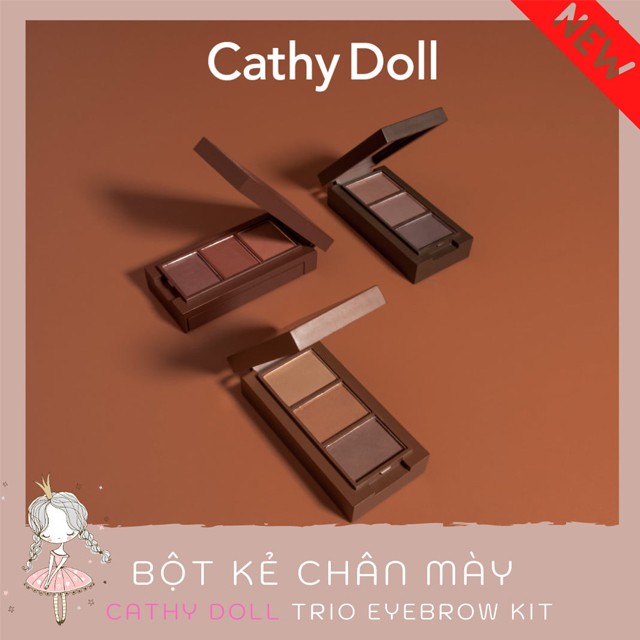 Bột vẽ chân mày Cathy Doll Trio Eyebrow Kit