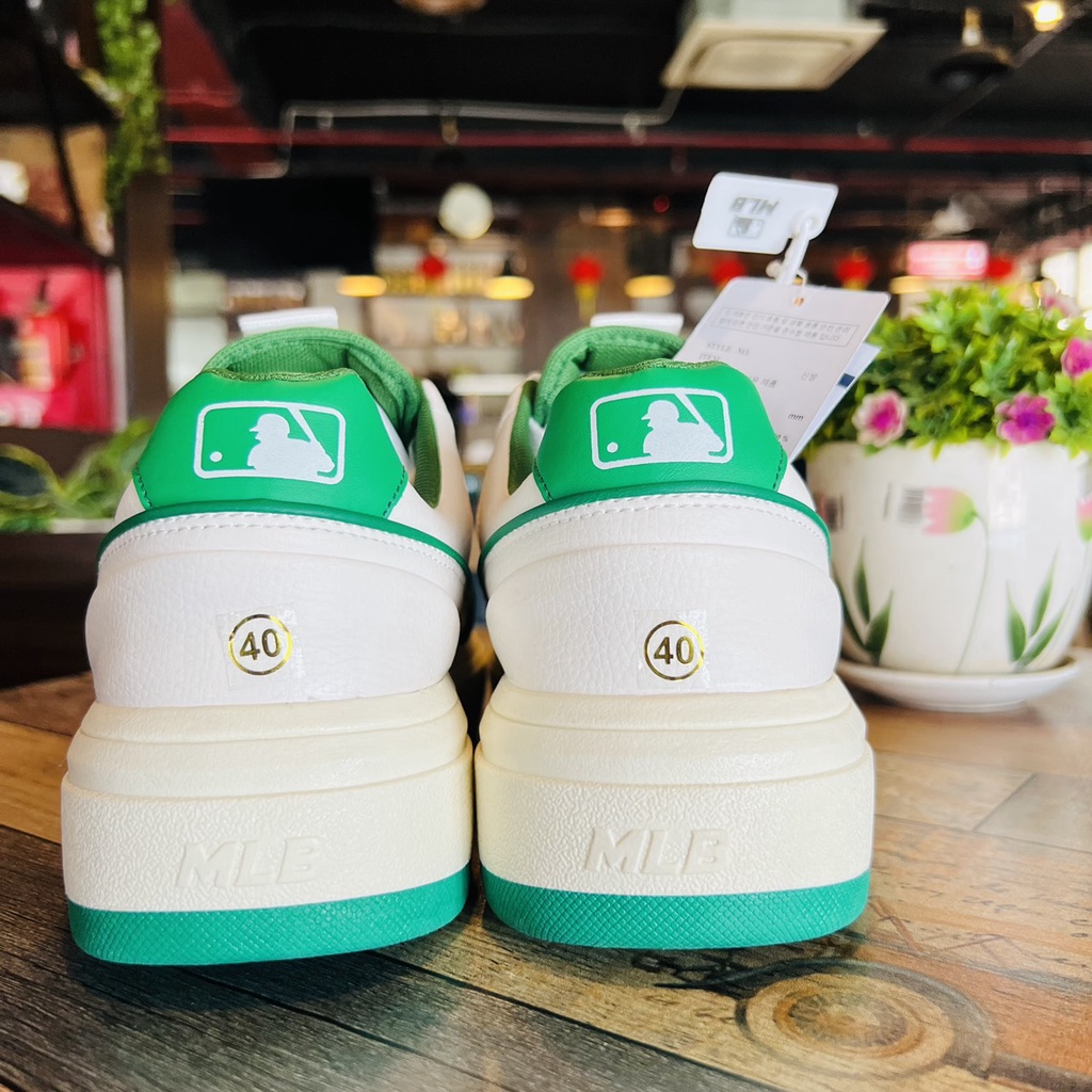 Mlb Chunky Bản Độn Đế 2 Phiên Bản Xanh Và Đen Ngầu Lòi Đế Cao 5 Cm