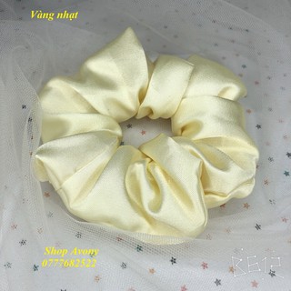 Cột tóc vải phi bóng - Cột scrunchies
