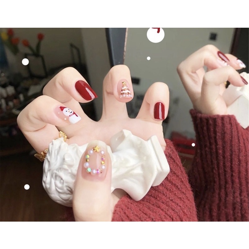 Nailbox Nuna móng úp thiết kế móng tay giáng sinh noel Xmas Christmas