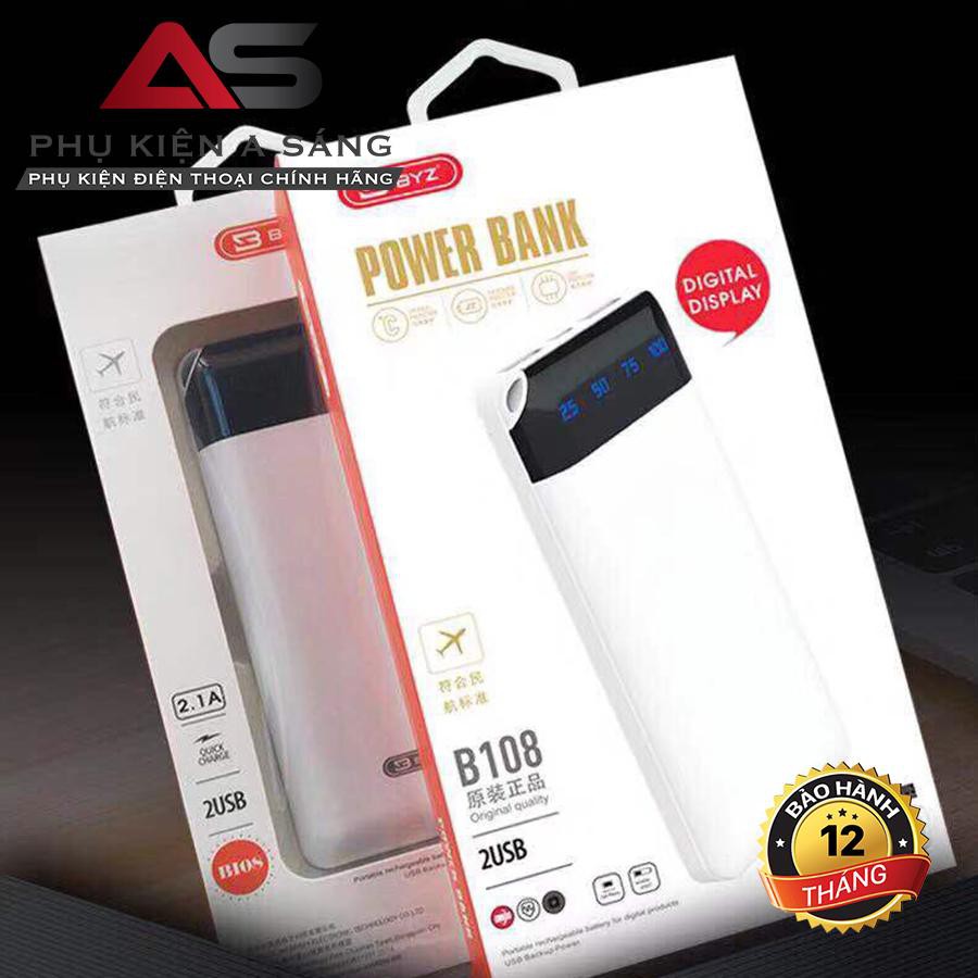 Sạc Dự Phòng BYZ B108 8000mah [Chính Hãng Bảo Hành 1 Tháng]