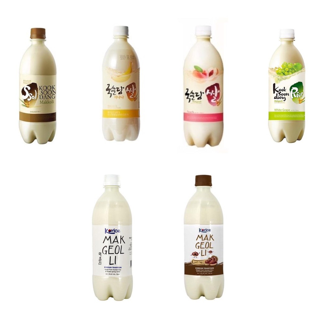 Nước gạo Makgeolli Hàn Quốc (các vị)