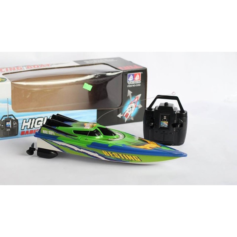 Trò Chơi Ca Nô Điều Khiển Từ Xa chạy dưới nước Racing Boat ( giao màu ngẩu nhiên ) - Fourtech