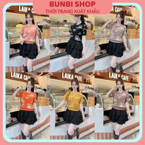 Áo len nữ,áo len thỏ cao cấp dệt họa tiết siêu dễ thương,hàng việt nam xuất khẩu chuẩn loại 1