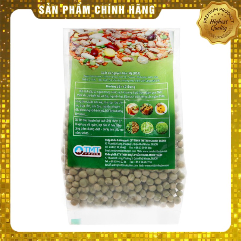 Đậu Hà Lan Xanh Hữu Cơ - Phù hợp cho thực đơn KETO – Đậu nhập khẩu Mỹ - 250gr