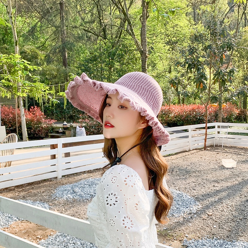 Nón Chống Nắng Hở Đầu Viền Nhúng Bèo Xinh Xắn RQN2140