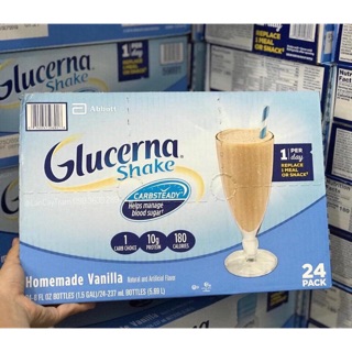 [Date 2021]-SỮA NƯỚC GLUCERNA SHAKE VANILLA DÀNH CHO NGƯỜI TIỂU ĐƯỜNG 237ml của Mỹ