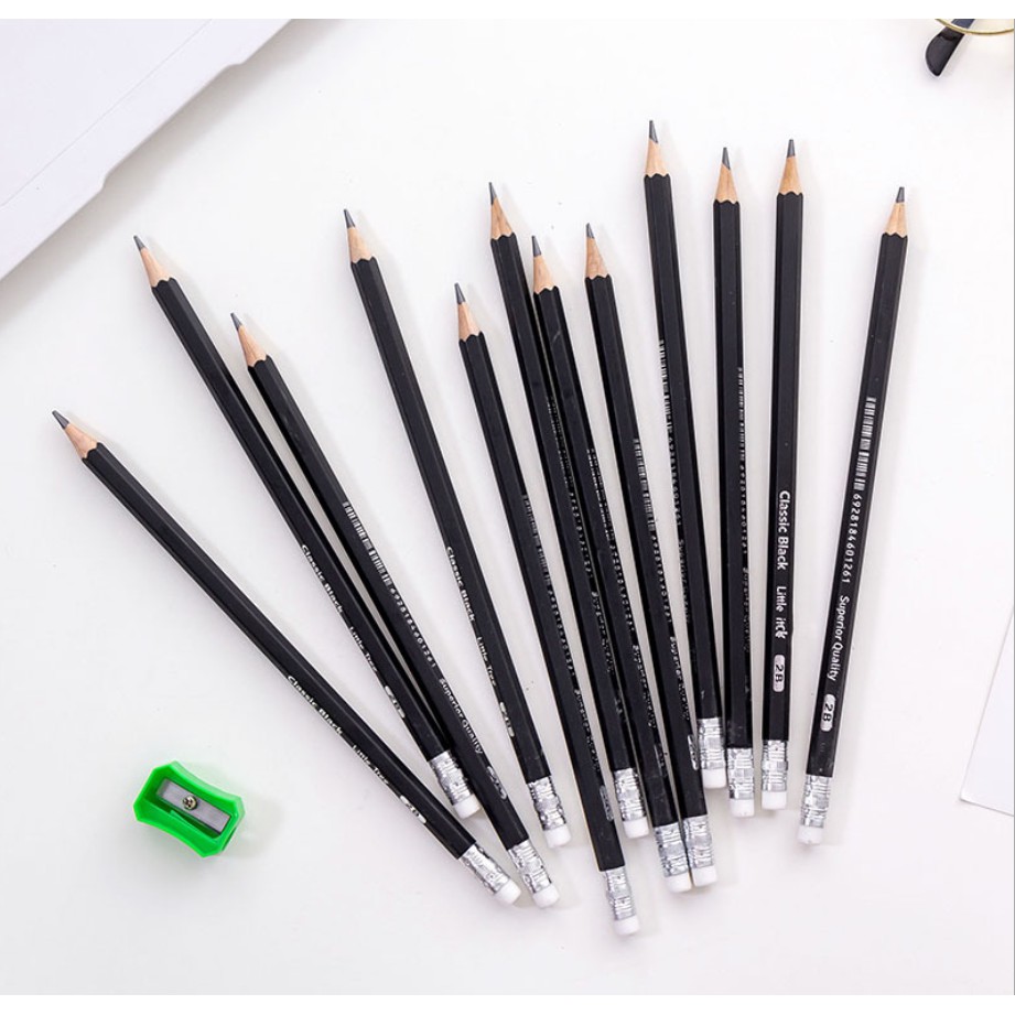 [FREESHIP] Bút chì 2B PENCIL- Bút chì gỗ cao cấp (HỘP 12 Chiếc) viết cực mướt