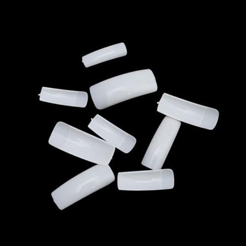 (Hàng Mới Về) Set 100 Móng Tay Giả Bằng Acrylic Kèm Hộp Đựng Tiện Dụng