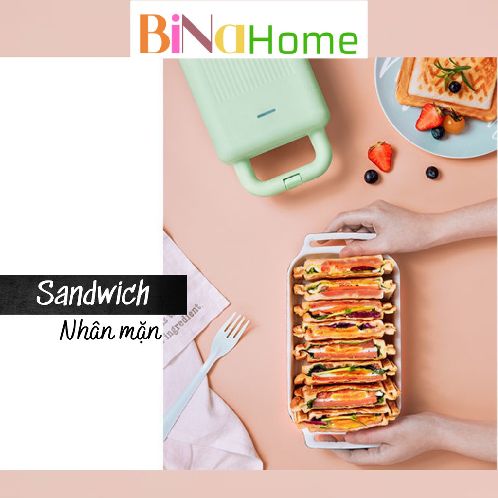 Máy Kẹp Nướng Bánh Sandwich Bear DBC-P06N2 DBC-P05B1 BINAHOME