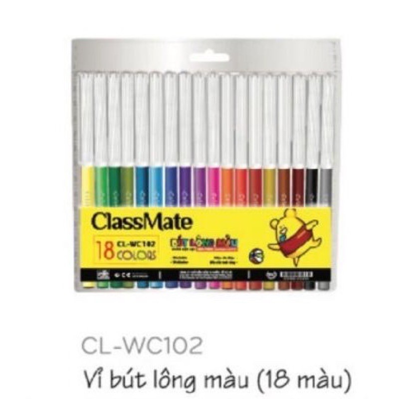 Bút dạ 12,18,24,36  màu Classmate CL-WC101,102,103,104