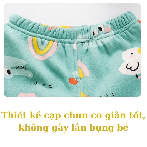 Bộ nỉ bông cho bé trai, bé gái chất nỉ lót nhung siêu đẹp siêu ấm Xuân Cường Kids size từ 8 đến 16kg