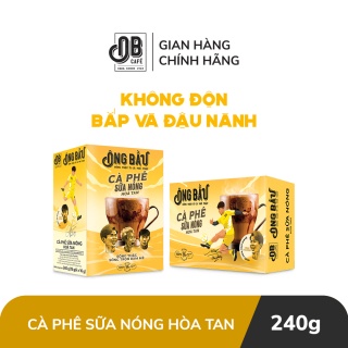 Cà phê sữa đá / sữa nóng / đen đá/ cà phê trứng Ông Bầu 240g (10 gói x 24g)