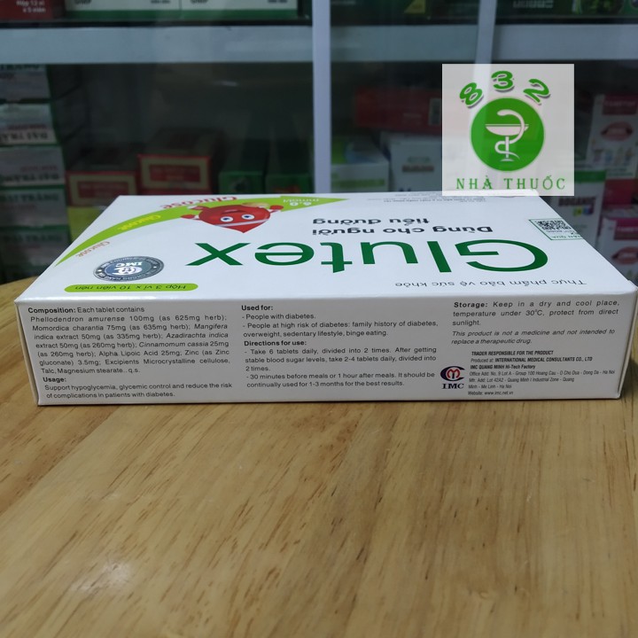 Glutex giảm và ổn định lượng đường huyết an toàn