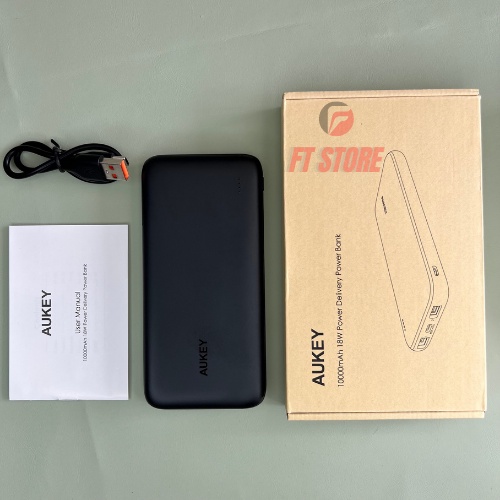 [GIAO HÀNG NHANH] Pin Sạc Dự Phòng Siêu Mỏng Aukey Basic Slim 10.000 PB-N73S (18W) - N73 (15W) cho IP/IPAD/Android