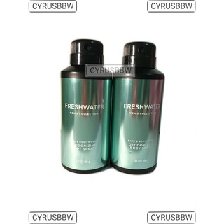 Xịt Khử Mùi Nam Body Spray BBW Fresh Water 104g Từ Mỹ