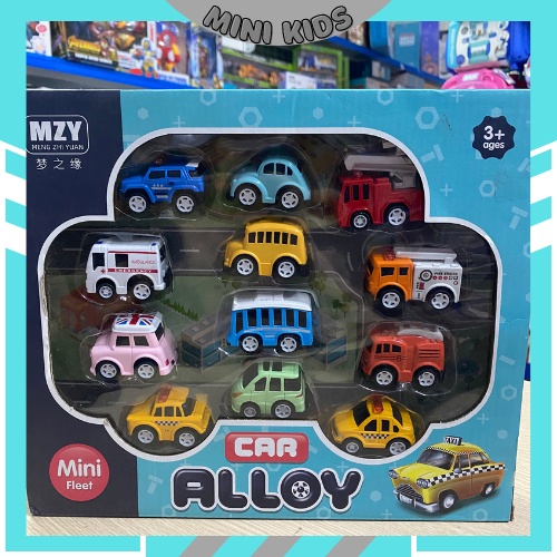 ĐỒ CHƠI TRẺ EM - BỘ 4 8 10 12 XE THÀNH PHỐ CHẠY ĐÀ CAO CẤP CHO BÉ