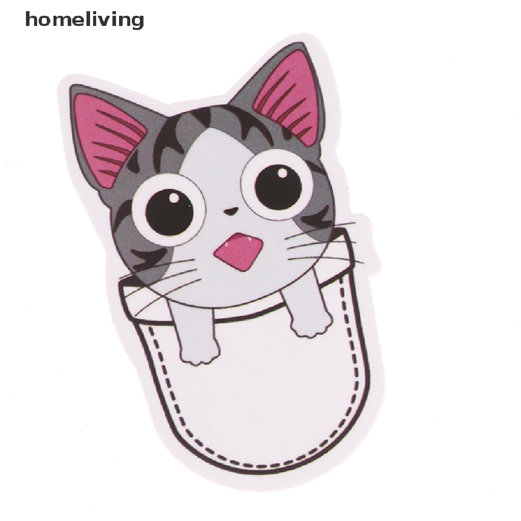 Set 50 Miếng Dán Hình Mèo Hoạt Hình Dễ Thương Trang Trí Laptop / Xe Hơi / Ván Trượt / Va Li