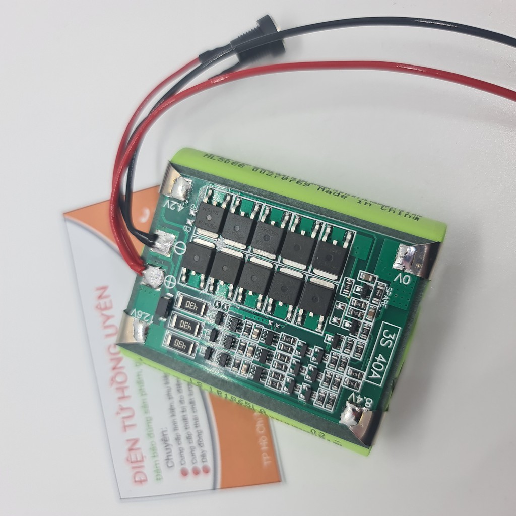 Pin 3S - 12.6V - 2.6AH .  Dòng xả 40A dùng cho máy khoan và các thiết bị 12V