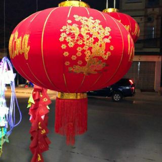 Sét 10 đèn lồng đỏ 60cm