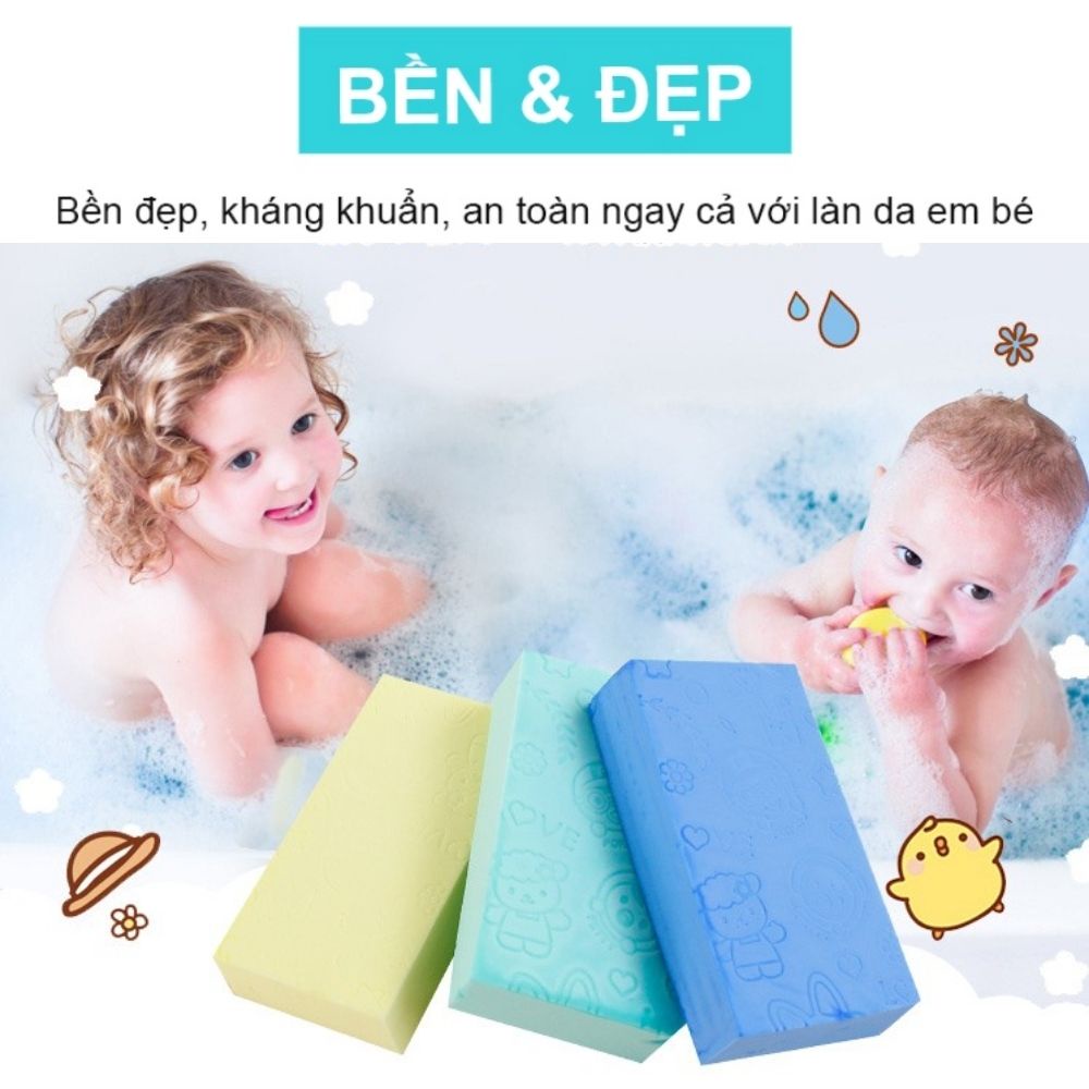 Miếng Mút Kỳ Ghét Hàn Quốc PORORO Siêu Mềm Mại Tẩy Da Chết Tạo Bọt Bảo Vệ Da Nhiều Màu Dễ Thương VECOM