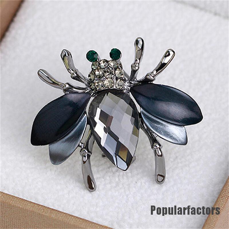Ghim Cài Áo Hình Con Ong Đính Đá Nhân Tạo Thời Trang