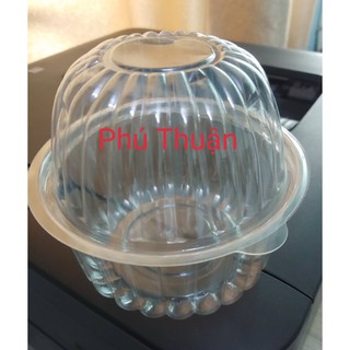 COMBO 100 HỘP NHỰA TRÒN ĐỰNG BÁNH CÓ NẮP ĐẬY HH83, ĐƯỜNG KÍNH MIỆNG 10 CM X CAO 9 CM