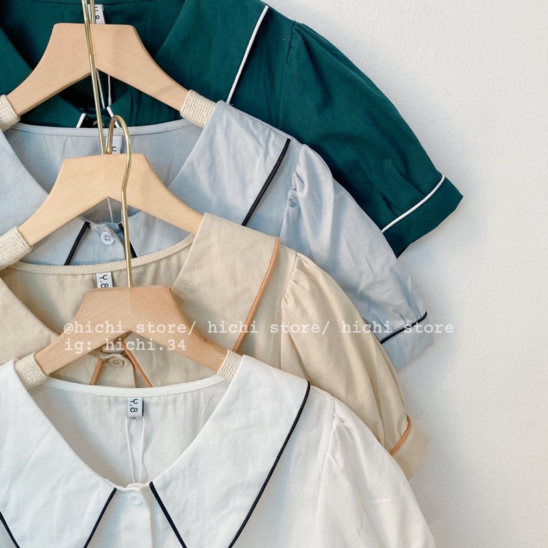 sơ mi tiểu thư hàn quốc ulzzang vintage hichi