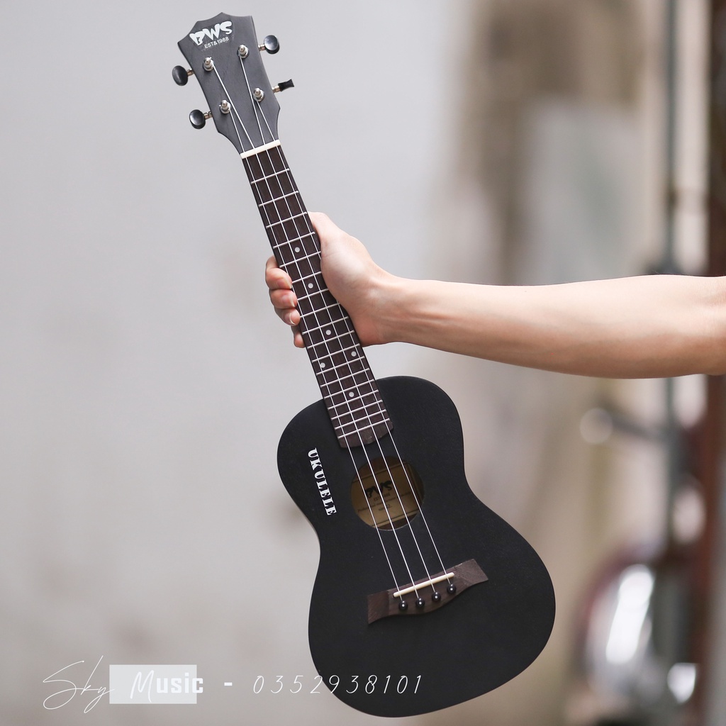 Đàn Ukulele Concert BWS 23inch Cỏ Bốn Lá (Tặng Full 9 món phụ kiện)