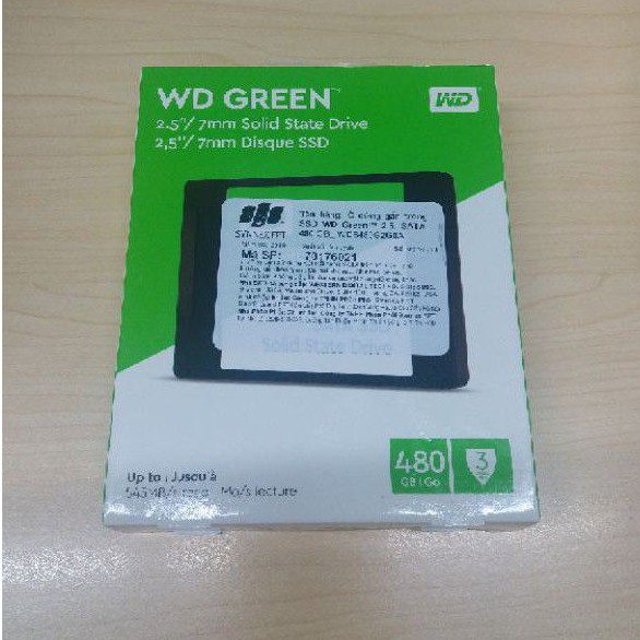 Ổ cứng Ssd 480Gb WD Green