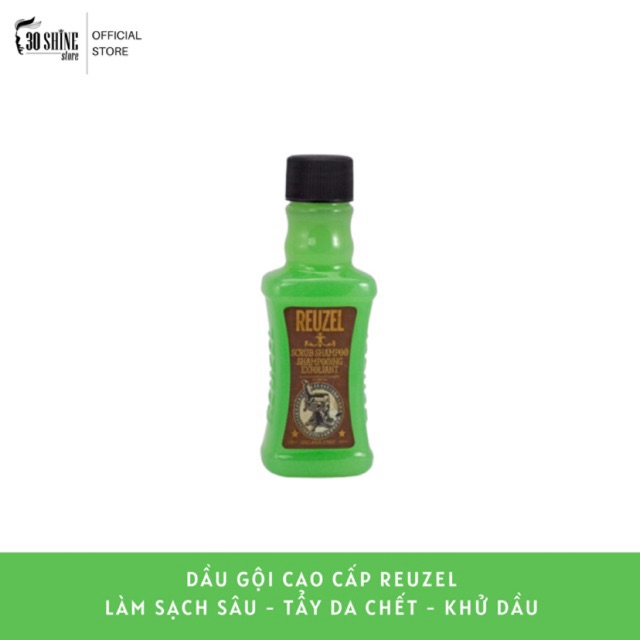 Dầu gội Reuzel Scrub Shampoo LÀM SẠCH SÂU - TẨY DA CHẾT - KHỬ DẦU 100ml