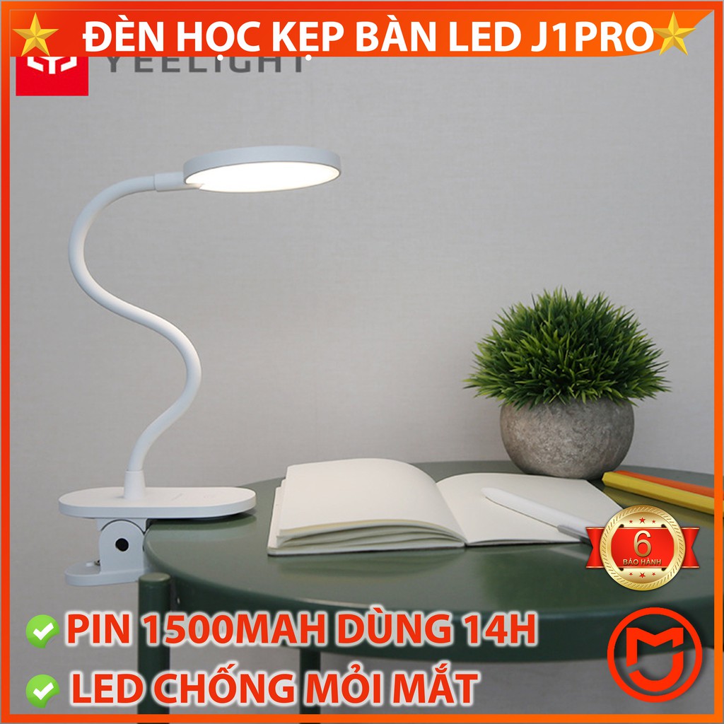 ✅ Đèn học kẹp bàn LED Xiaomi Yeelight J1 PRO. Bảo vệ mắt, 3 chế độ ánh sáng, pin 1400mah sử dụng 14h