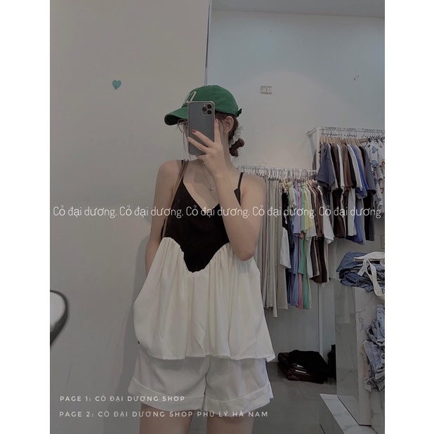 áo dây pha đen trắng