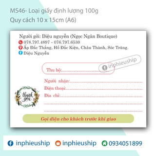 Phiếu giao hàng 400 tờ (MS46)