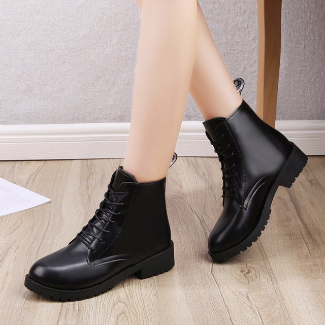 Giày bốt cổ trung có lót lông boot nữ | BigBuy360 - bigbuy360.vn