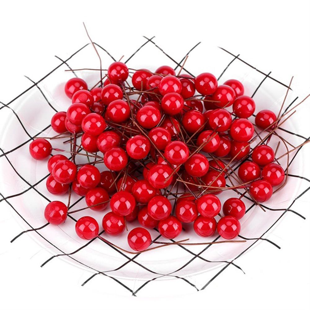 Set 50/ 100 cành trái cherry giả nhiều màu dùng trang trí cây thông giáng sinh/ tiệc cưới mới