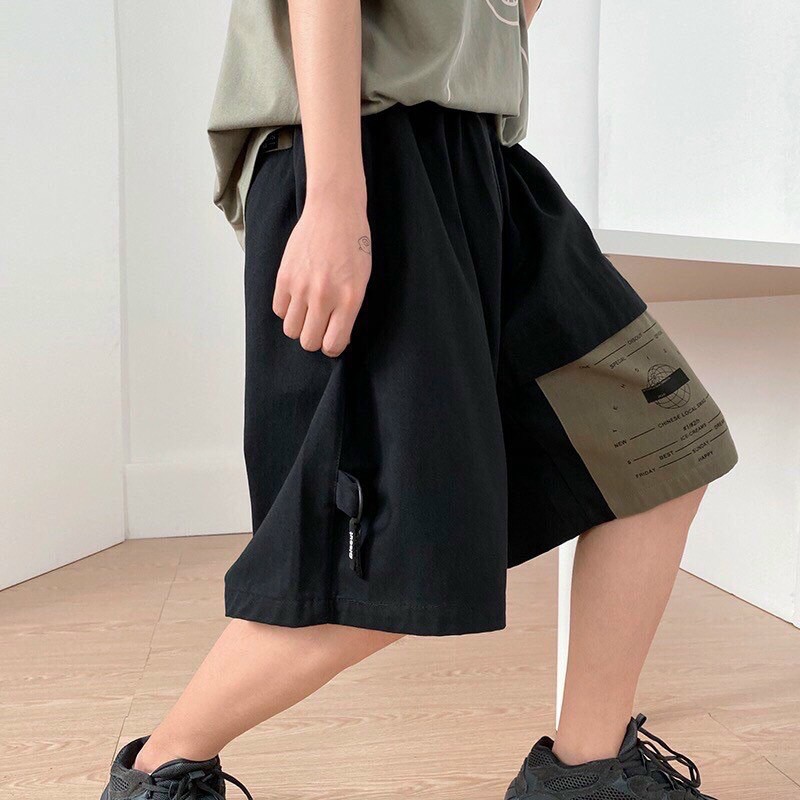 quần short kaki ống rộng nam và nữ
