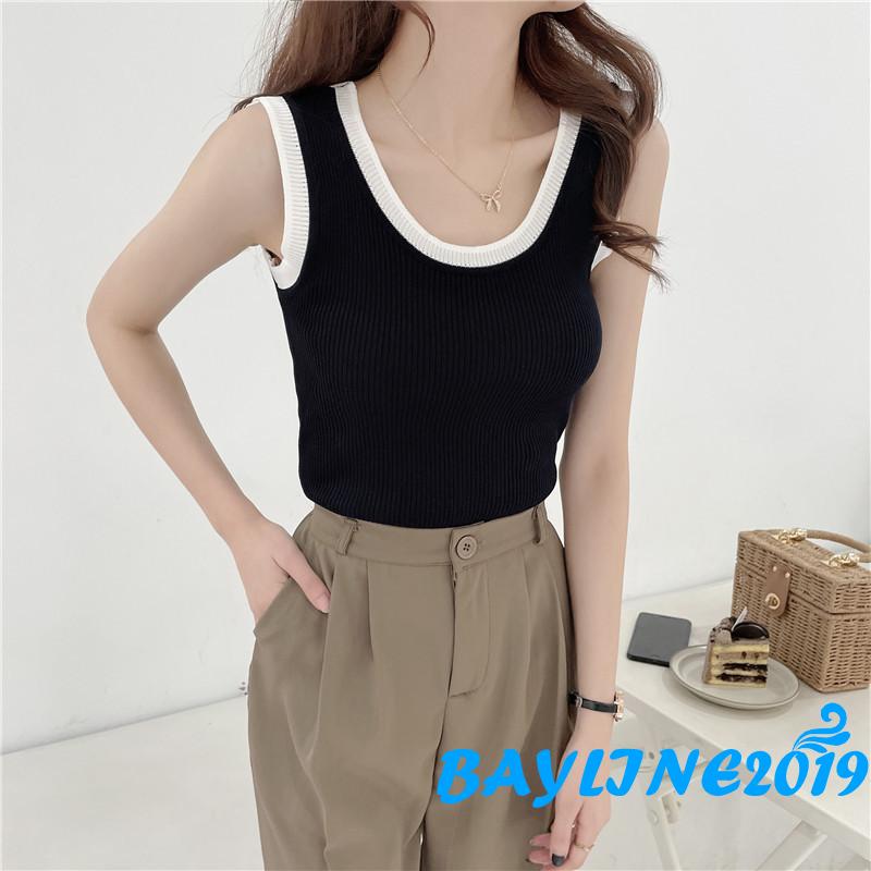 Áo Thun Ba Lỗ Màu Trơn Thời Trang Nữ Tính