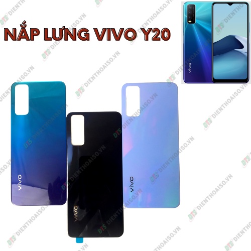 Nắp lưng vivo y20 xanh ,trắng, đen