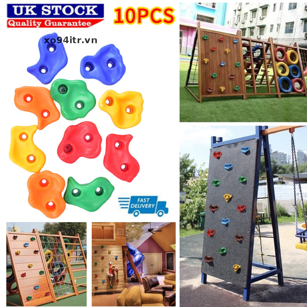 Xoitr Set 10 Viên Đá Leo Núi Ngoài Trời Cho Bé