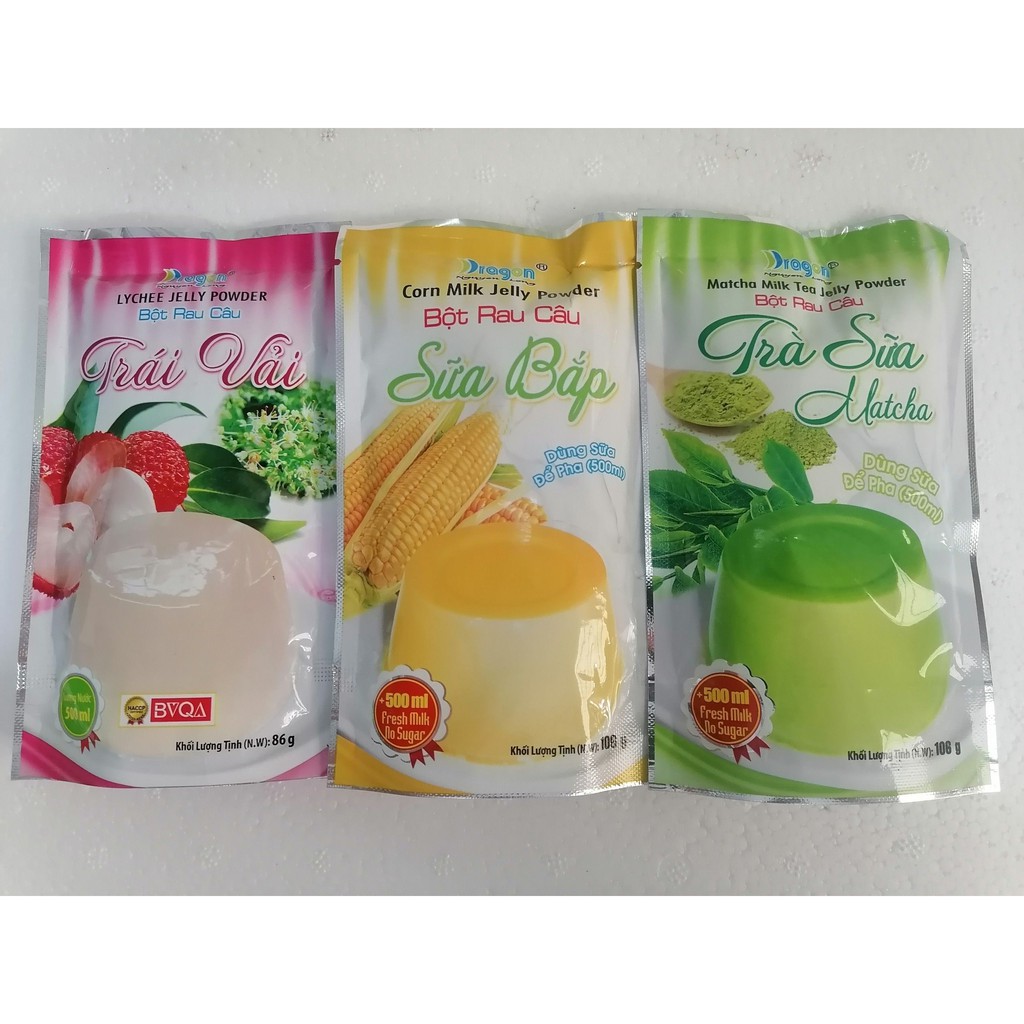 Bột rau câu Dragon sữa bắp