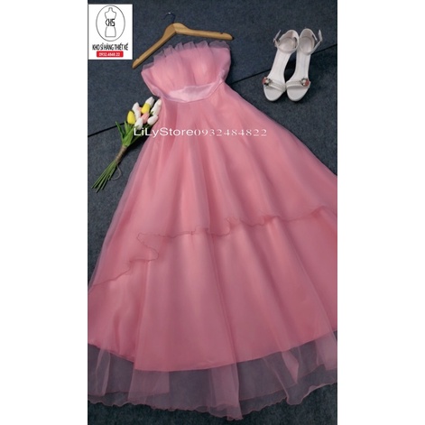 ĐẦM MAXI CƯỚI DỰ TIỆC XOÈ TẦNG full size :S/M/L/XL ( ẢNH VÀ VIDEO CHỦ SHOP TỰ QUAY 10000% )