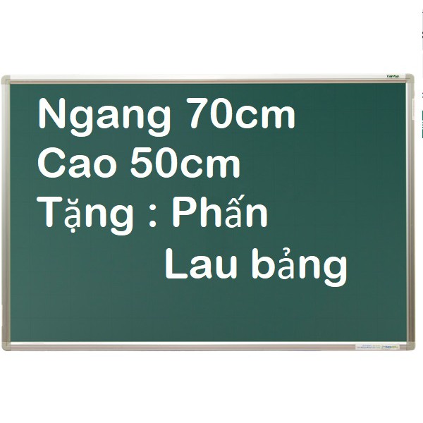 Bảng từ xanh kẻ ô 5 x 5 cm tặng kèm phấn,lau bảng